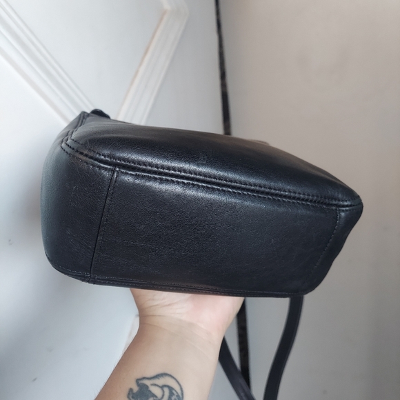 Vintage Coach Black Lexington Small Flap Crossbody 4185 Italy 🖤🇮🇹 - Picture 7 of 16